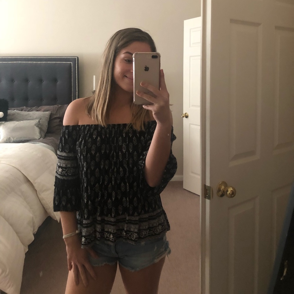 off the shoulder blouse 🖤